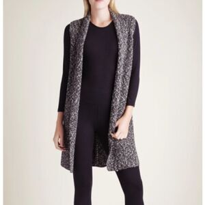 Kensie‎ Black Combo Cotton Tweed Vest size M